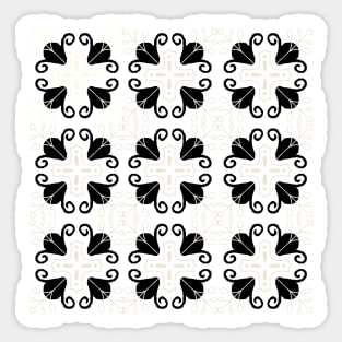 Intricate Flower Pattern Sticker